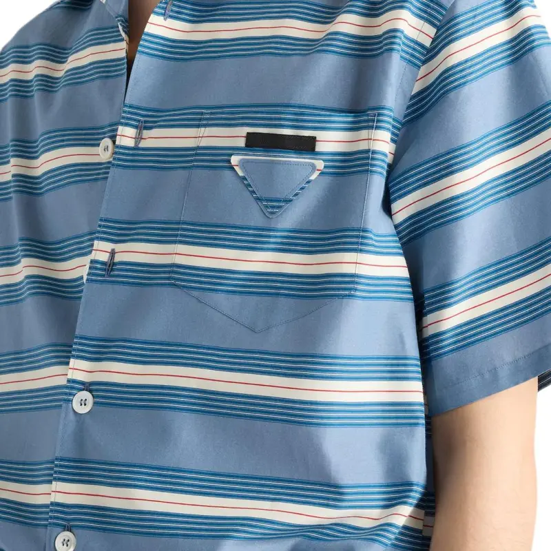 PRADA Shirts Men Blue-3