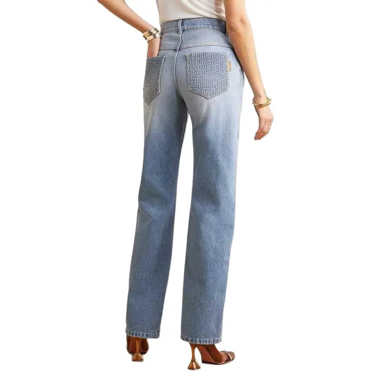 BALMAIN Jeans Women's Blue-3