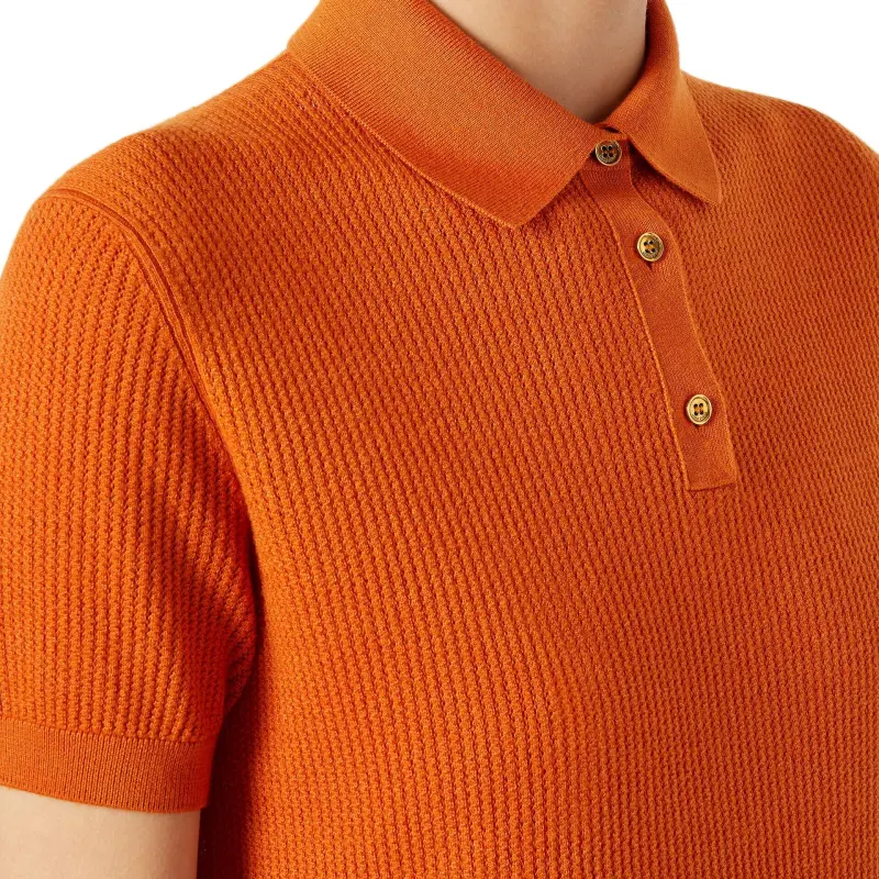 Loro Piana SS25 Polo Shirt Women's Orange-5