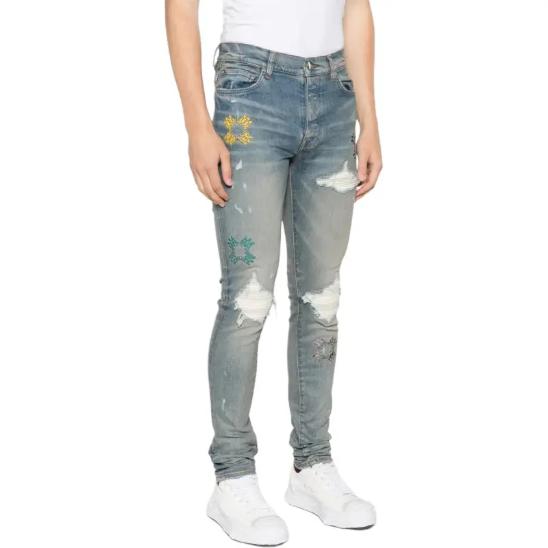 AMIRI Distressed Skinny Jeans-3