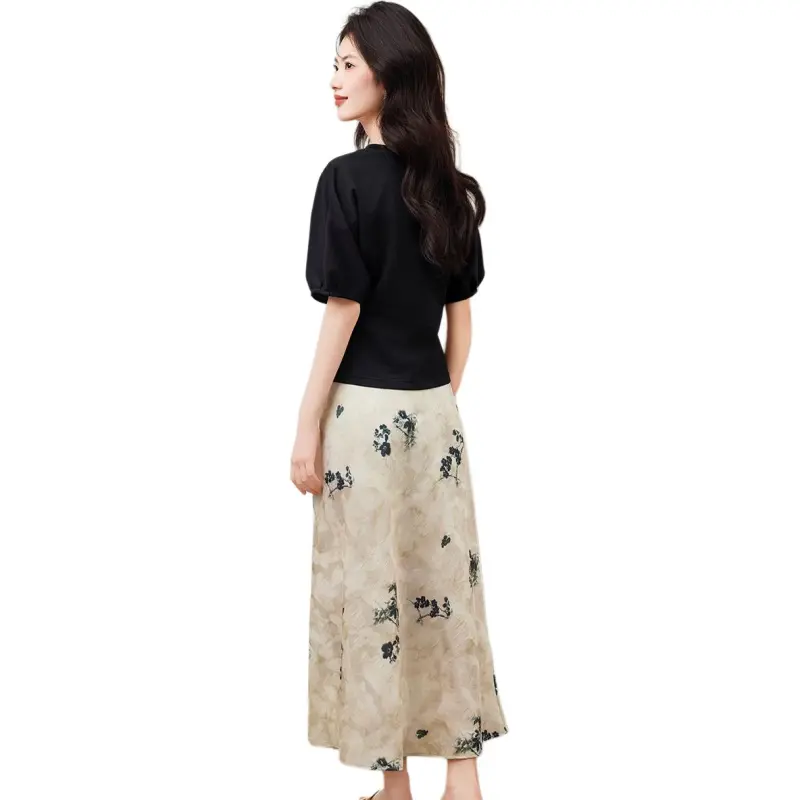 XINFEIYU Two Piece Skirt Sets Women's-1