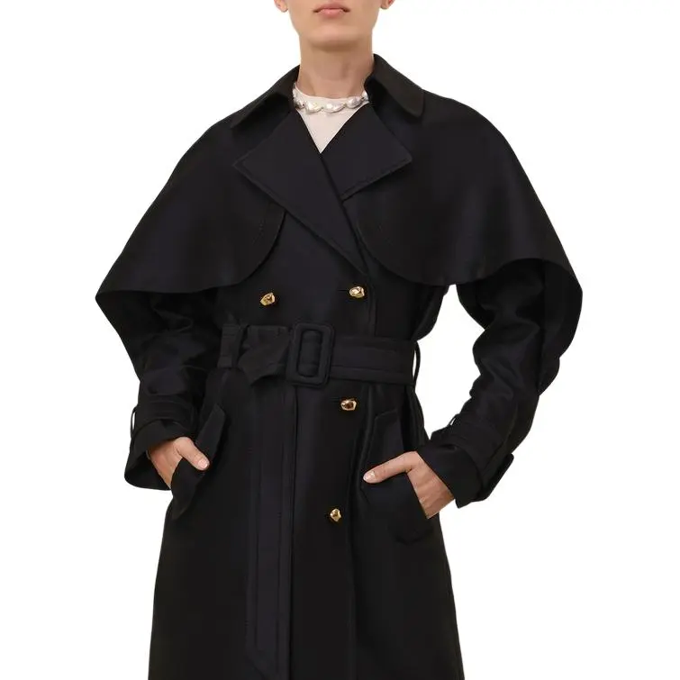 Zimmermann Trench Coat Women's Black-5