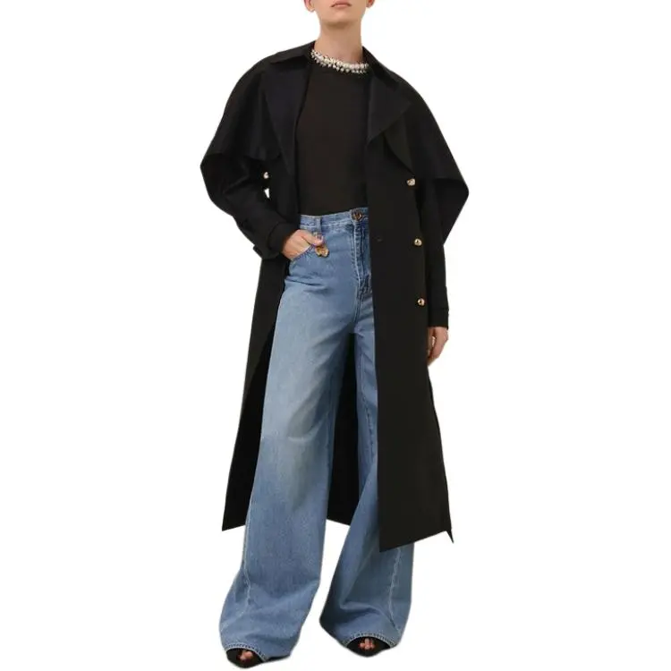 Zimmermann Trench Coat Women's Black-3