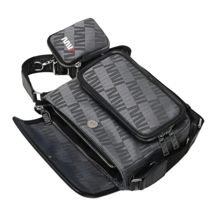 SEPTWOLVES Fabric Shoulder Bag Men's Gray-3