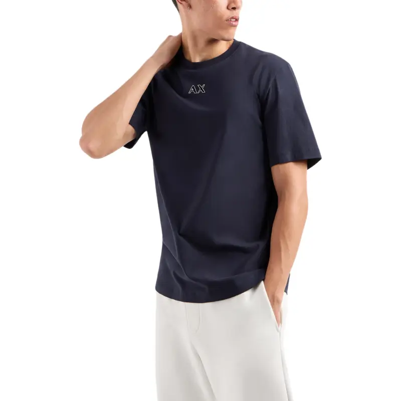 ARMANI EXCHANGEAE T Shirt Men's Marine Blue-1