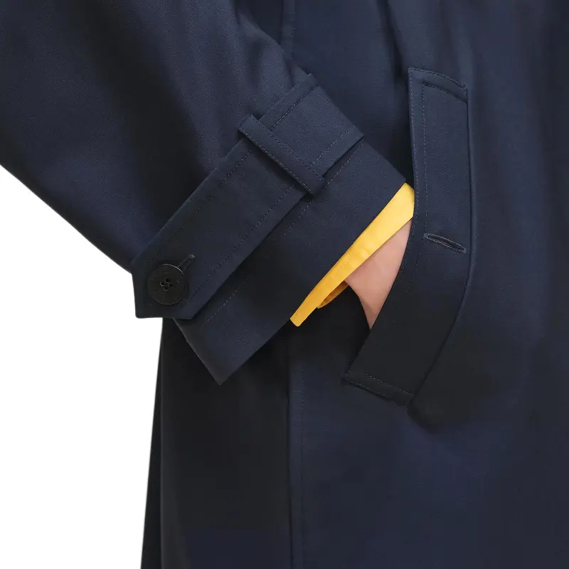 HERMES FW25 Trench Coat Women's Ink Blue-5