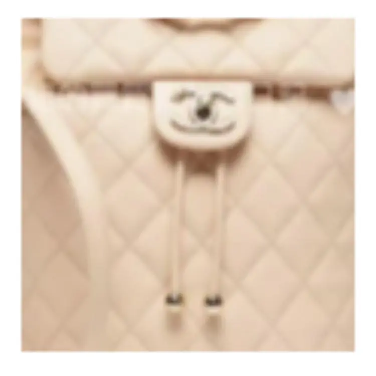 CHANEL Calfskin Backpack Women's Light Beige-1