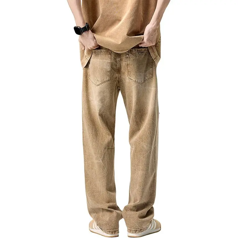 SONGS ALONG Jeans Unisex Moth Yellow-0