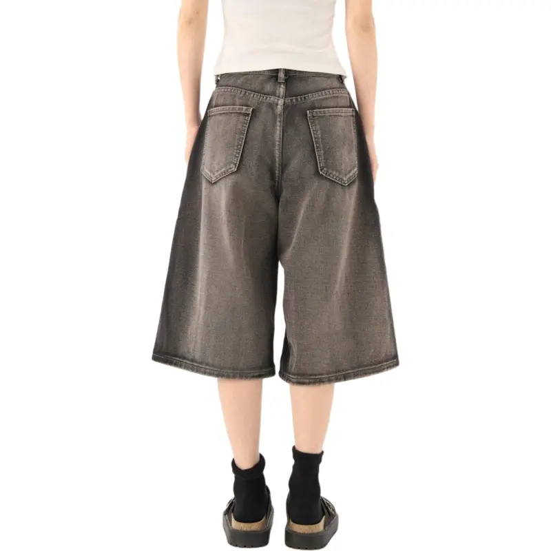 TELENT Denim Shorts Unisex Black-1