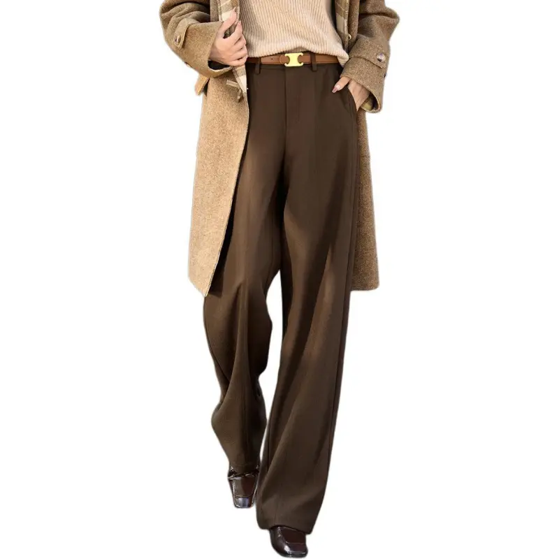 Mo Han Yi Mei Casual Pants Women's Khaki-2