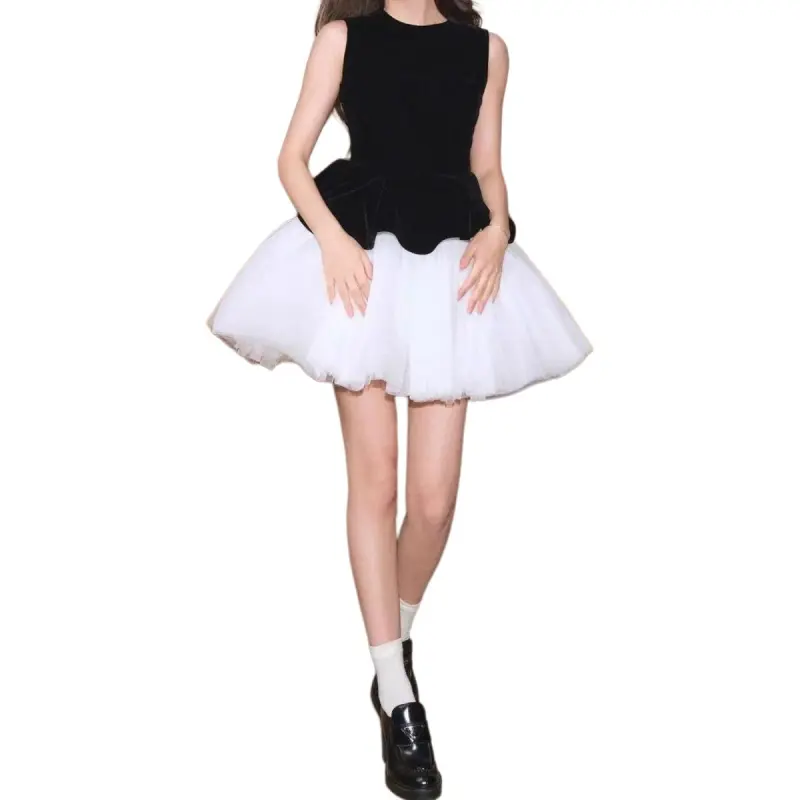 Flowers In Water Sleeveless Dress Women's-2