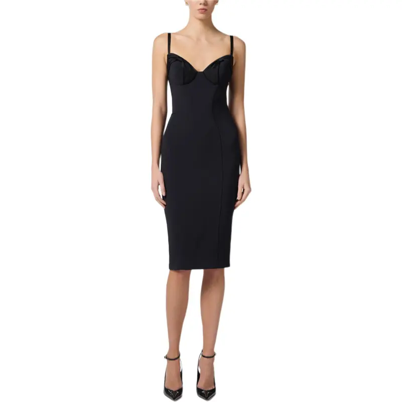 Elisabetta Franchi Satin Bows Crêpe Dress-1
