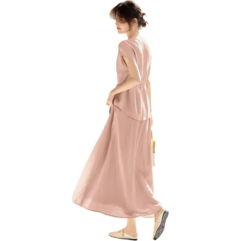 XWI Two Piece Skirt Sets Women's Pink-2