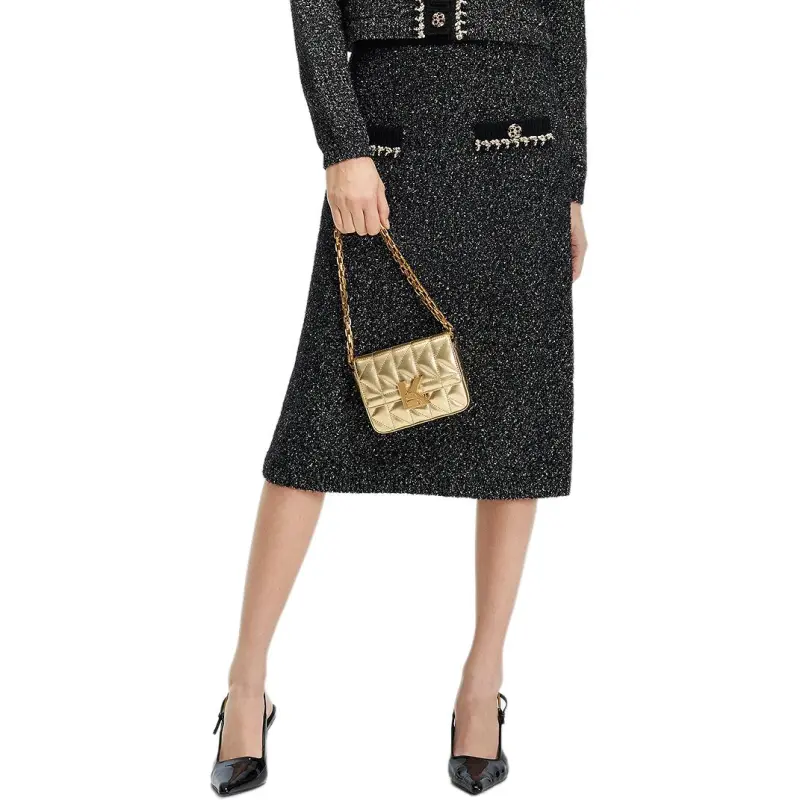 KARL LAGERFELD SS25 Knit Long Skirt Women's Black-3