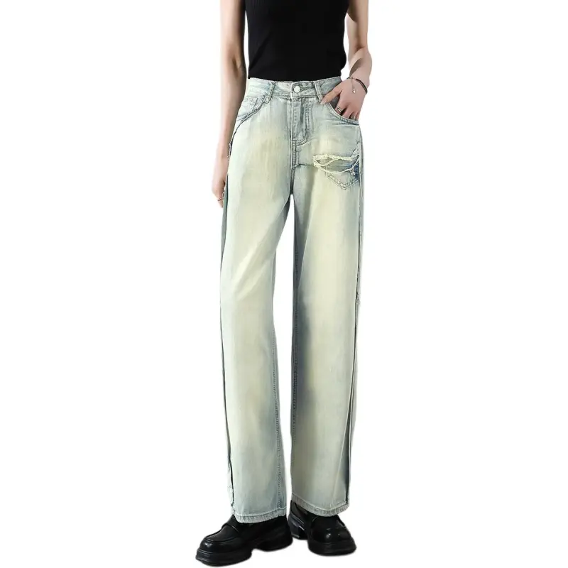 FASTFISH Jeans Women's Nostalgic Blue-2