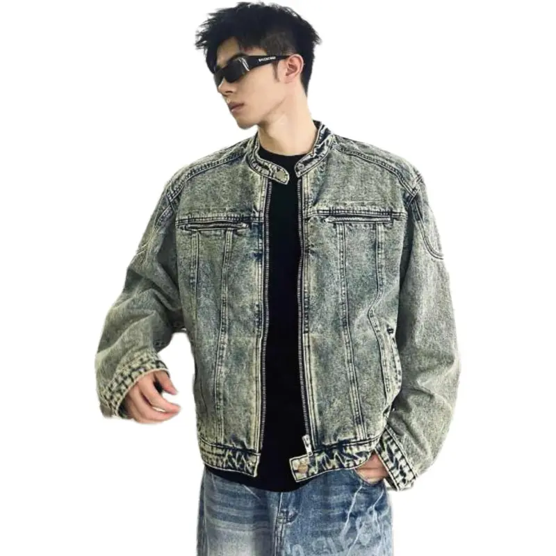 TESTUNG Denim Jackets Unisex-9
