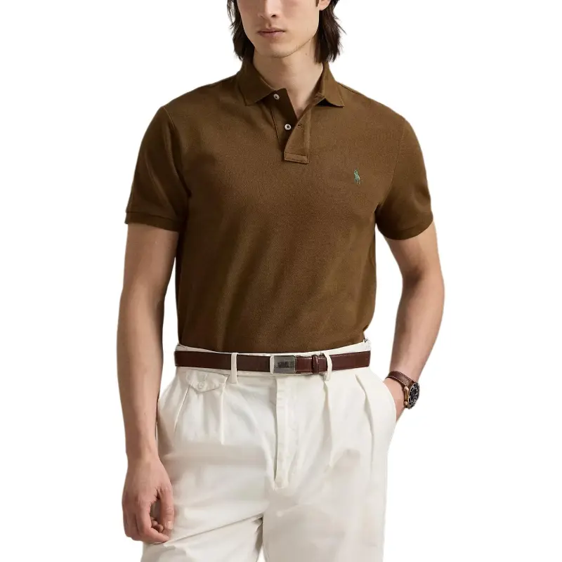 Polo Ralph Lauren SS25 Polo Shirt Men's Natural Brown-1