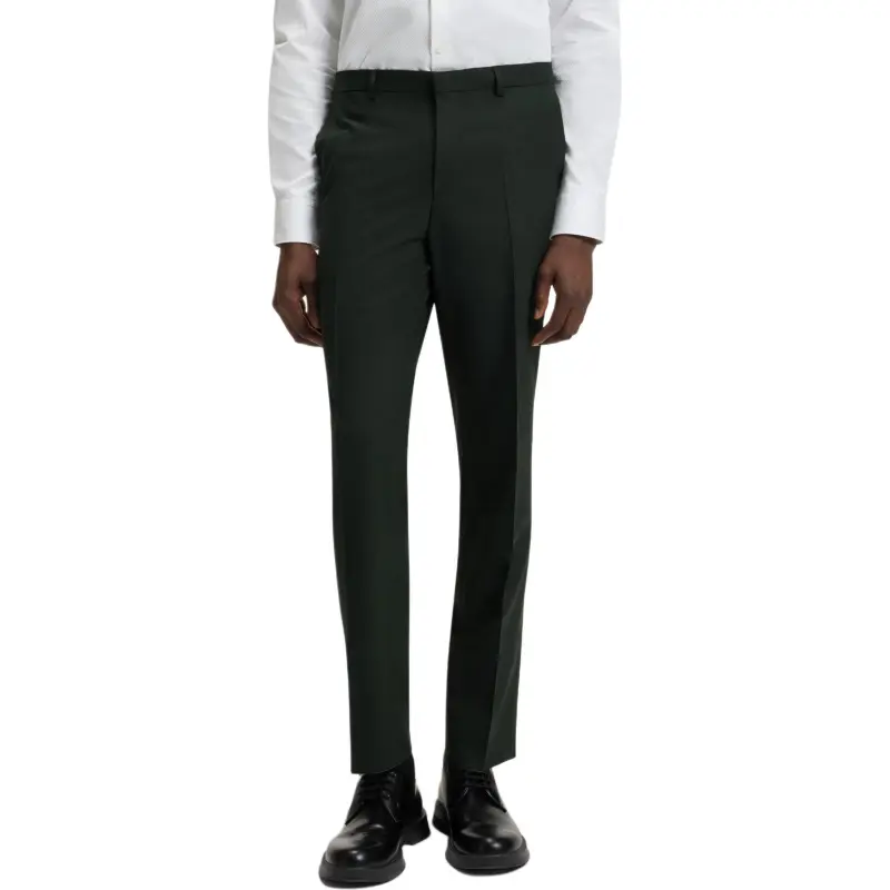 HUGO BOSS Business Suit Men's Dark Green-2