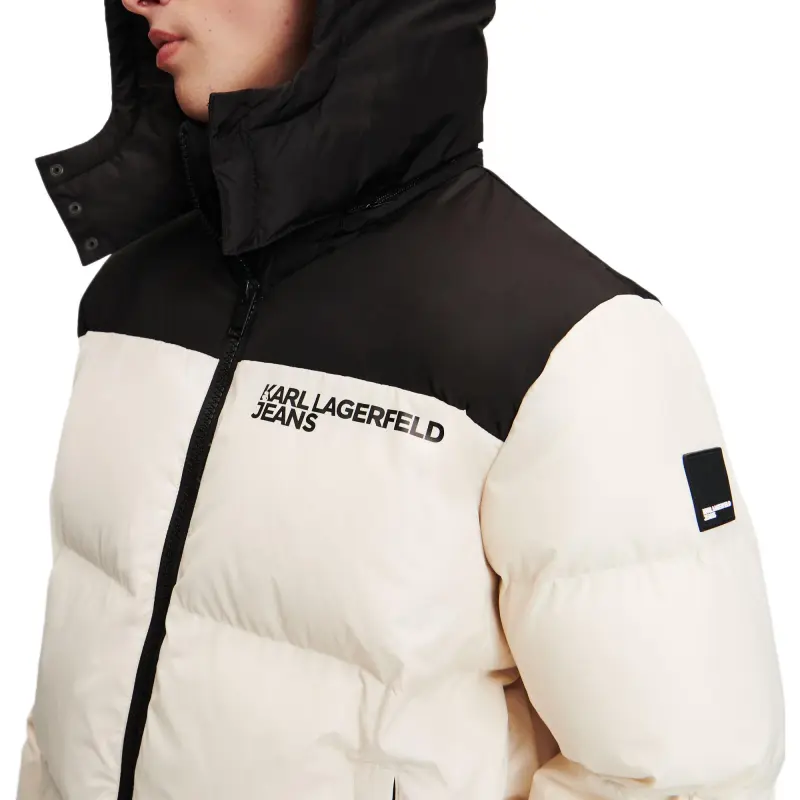 KARL LAGERFELD Jackets Coats Men's Black White-4