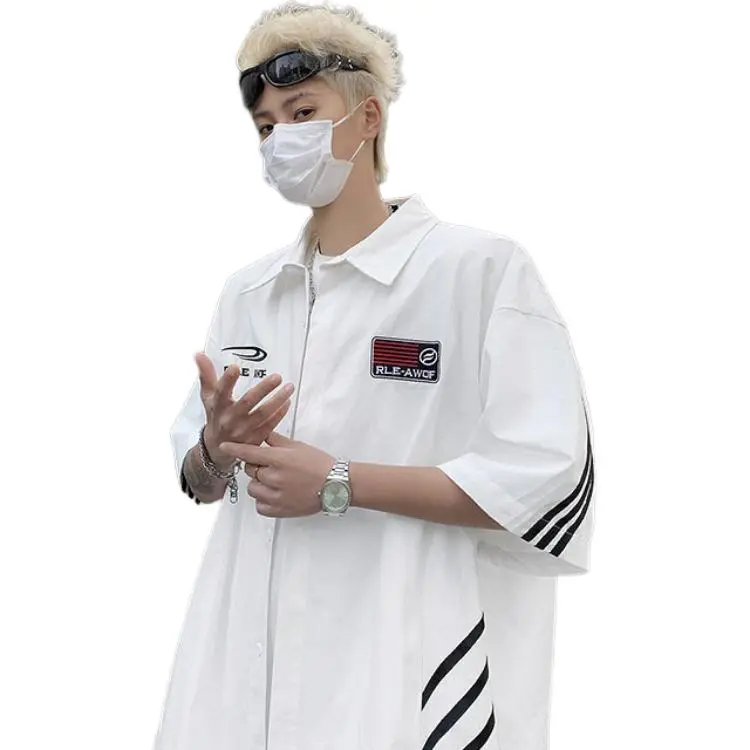 PAINT STAIN Shirts Unisex White-5