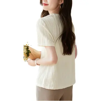 Flowers In Water Regular T Shirt Women's White