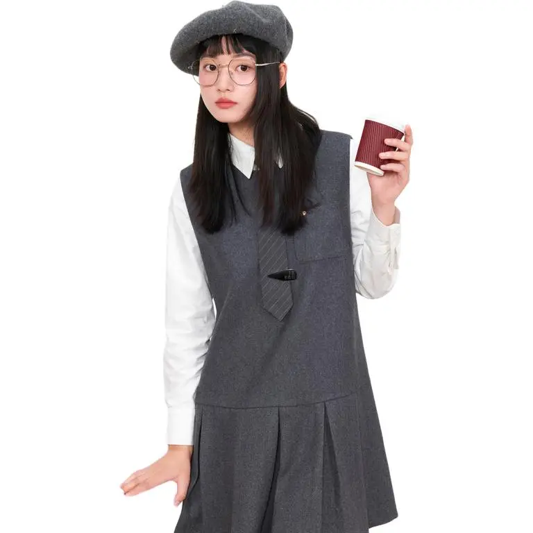 ZIHAN Sleeveless Dress Women's Gray-1
