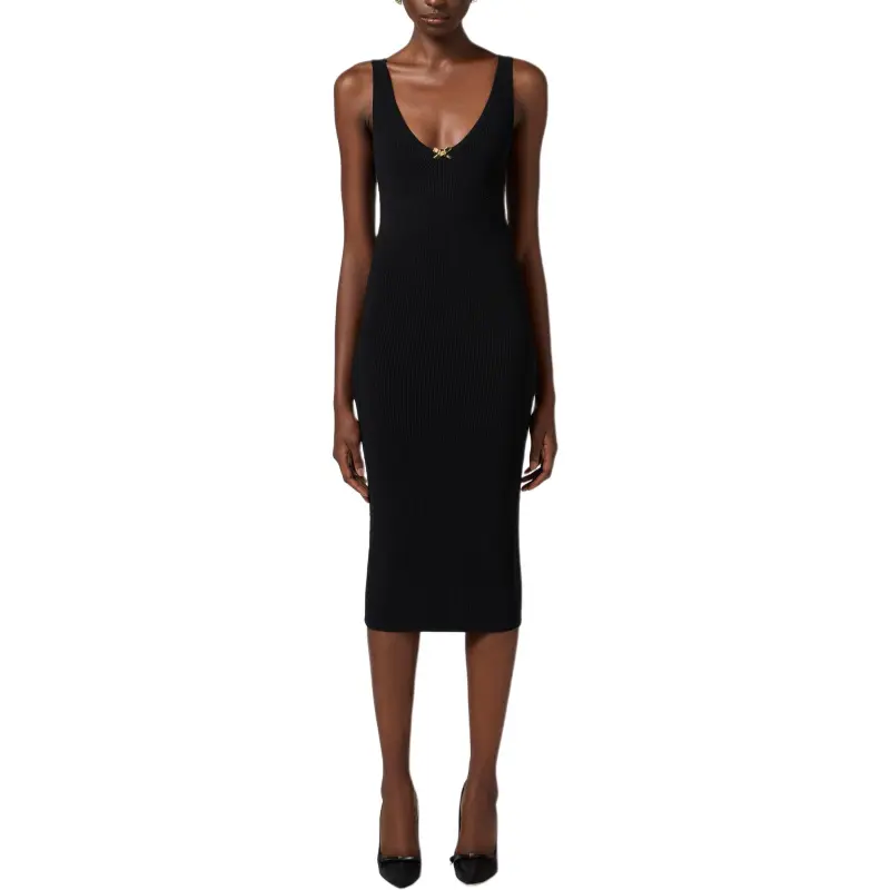 Elisabetta Franchi Knit Tulle Dress-1