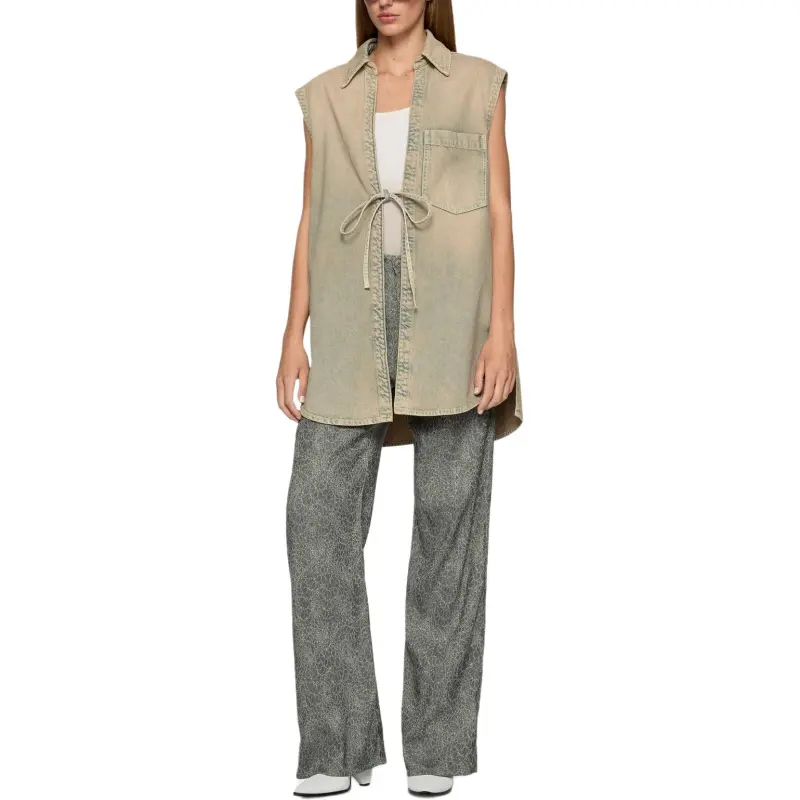 Dondup Ribbed Scoop neck Tank Top-2