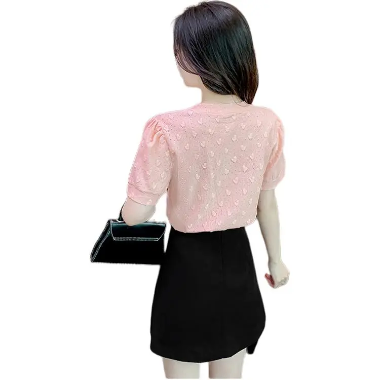 Mu Xiao Xin Puff Sleeve T Shirt Women's-1