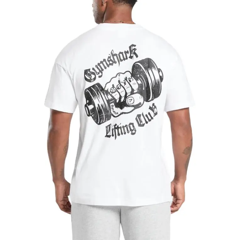 GYMSHARK T Shirts Men White-1