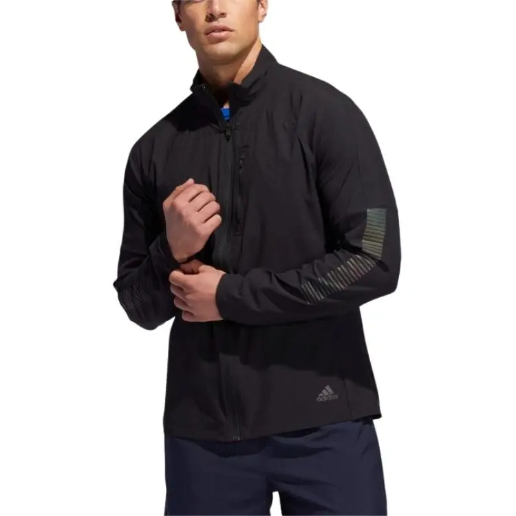 Adidas Rise Up Running Jackets Coats Men's Black-2