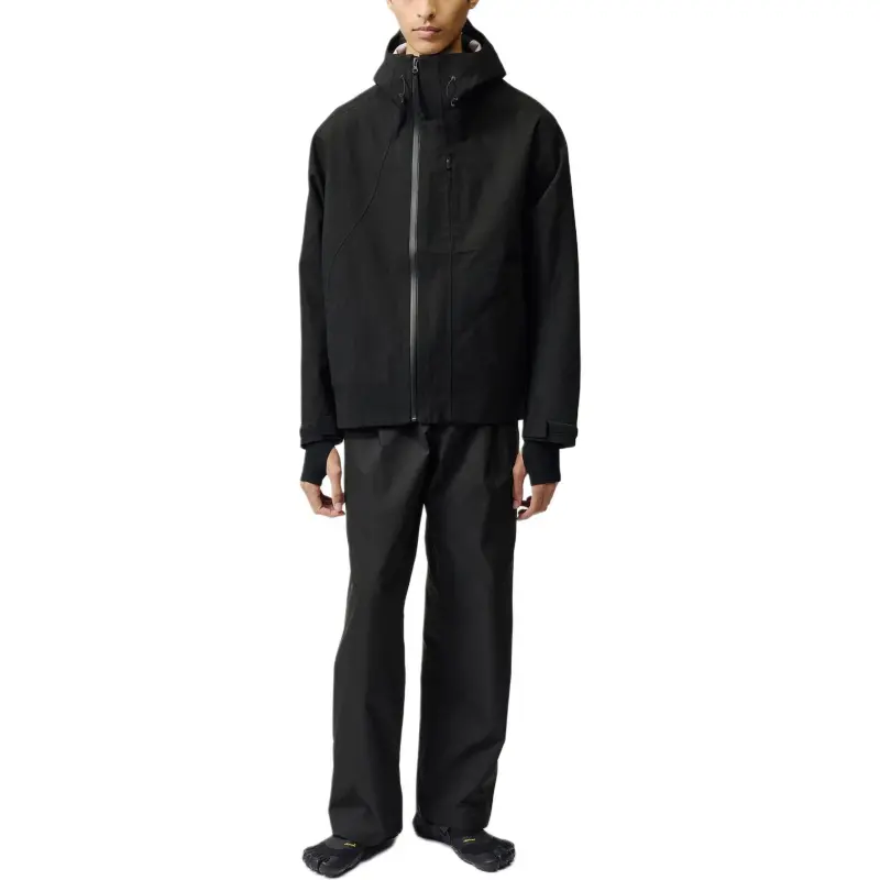 Goldwin FW24 Brewed Protein SEED Jackets Coats Men's Black-4
