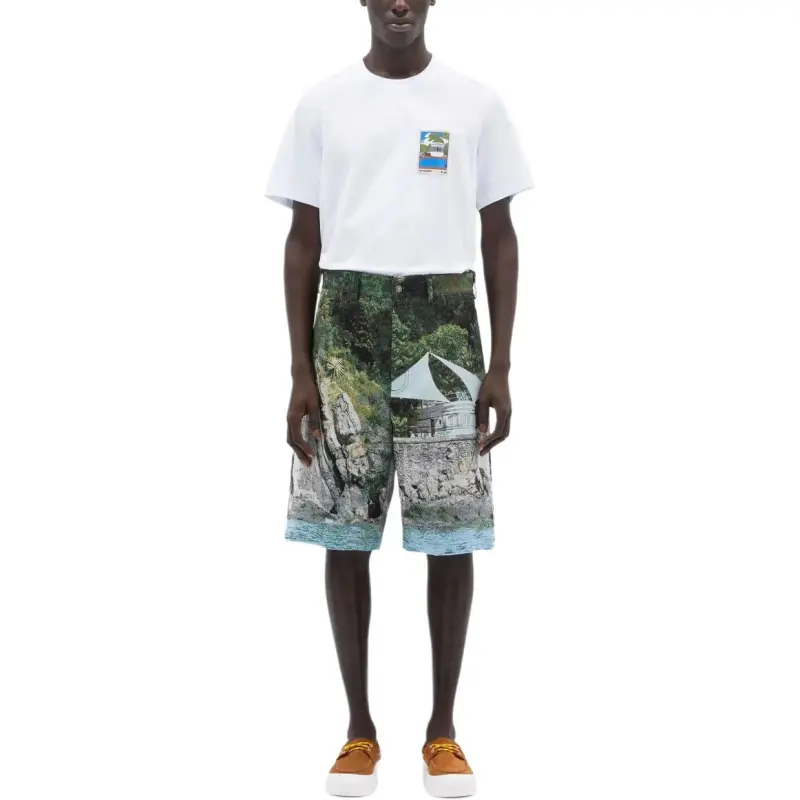 MSGM La Vedetta print Shorts-1