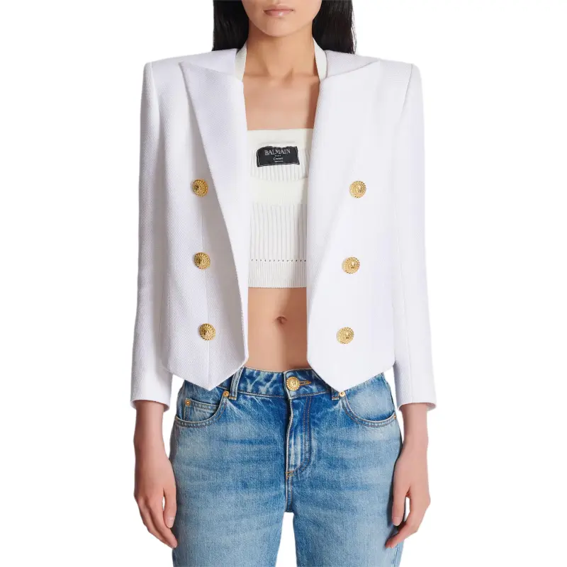 BALMAIN Long Sleeved Buttoned Blazer-1