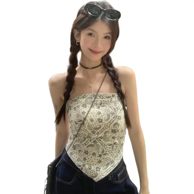 Mu Xiao Xin Tank Tops Women's Apricot-3