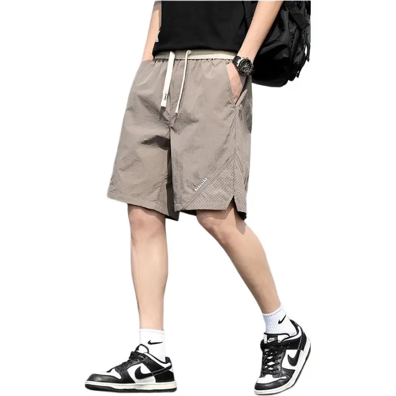 KVIV Casual Shorts Men Khaki -2