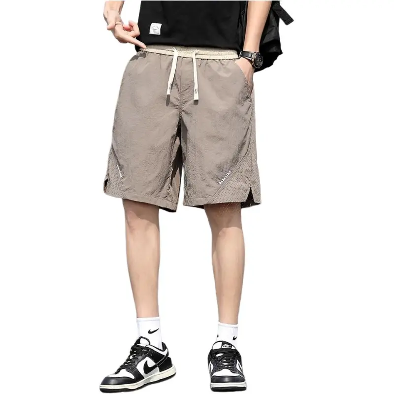 KVIV Casual Shorts Men Khaki -4
