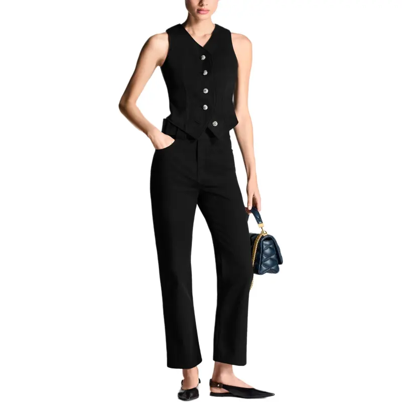 LOUIS VUITTON Casual Pants Women's Black-1