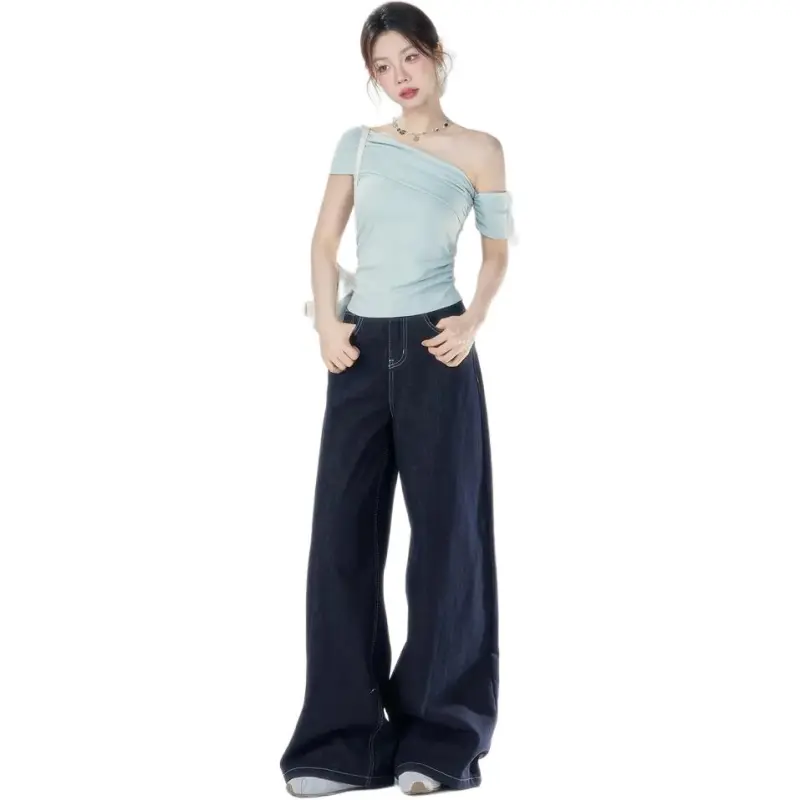 TOUCH MISS T Shirt Women's Blue Green-1