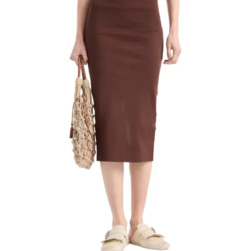 PRADA Sleeveless Dress Women's Brown-4