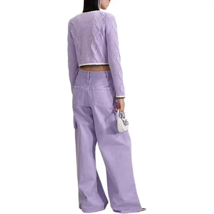 Self portrait Sweater Women's Purple-2