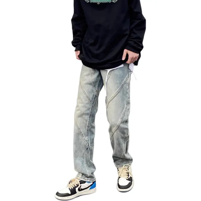 TESTUNG Jeans Men Yellow Mud--2