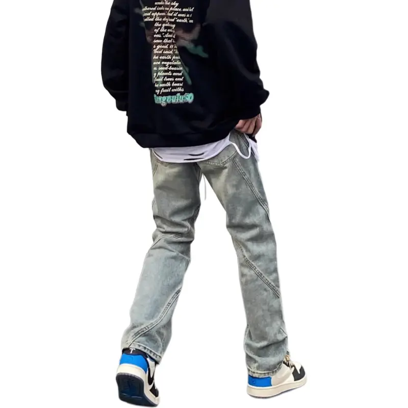 TESTUNG Jeans Men Yellow Mud--3