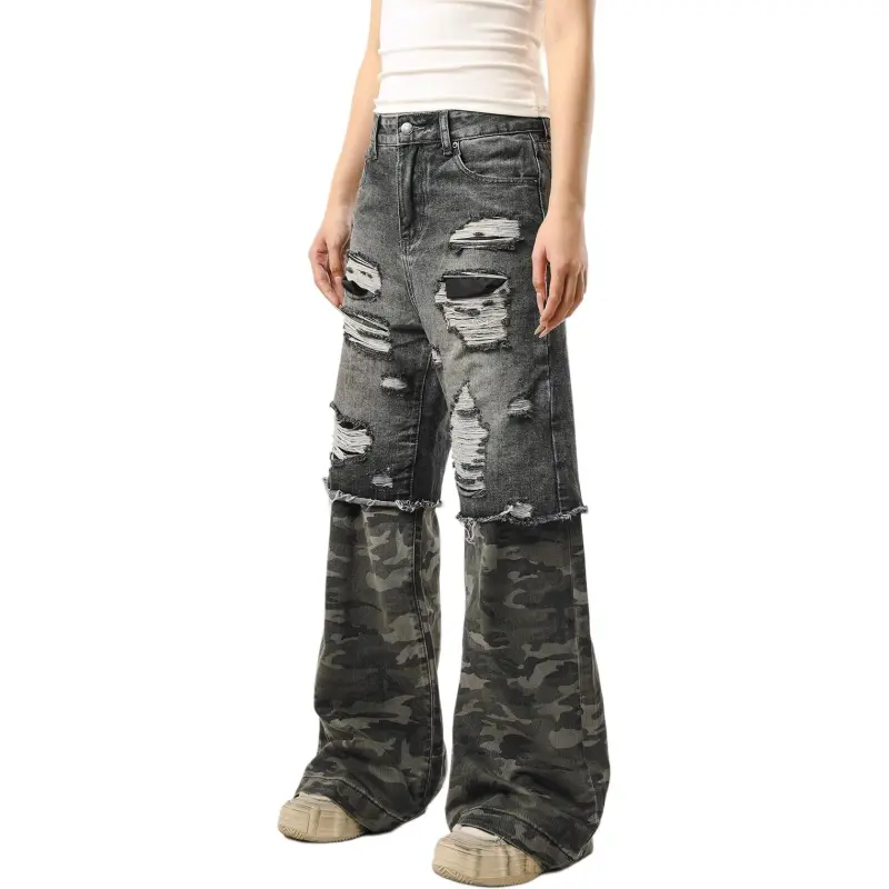 DAFK Jeans Men's Black Camouflage -3