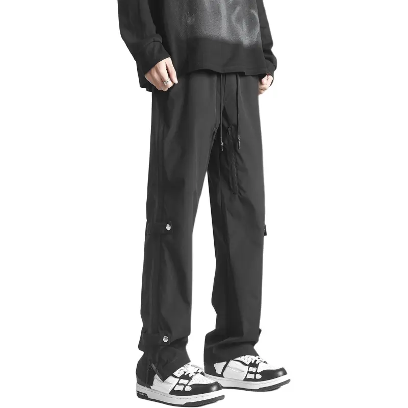 WELTER EXPERIMENT Casual Pants Unisex Classic Black-2