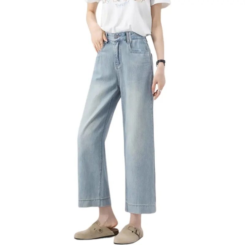 Weixi Casual Pants Women's Light Blue-4