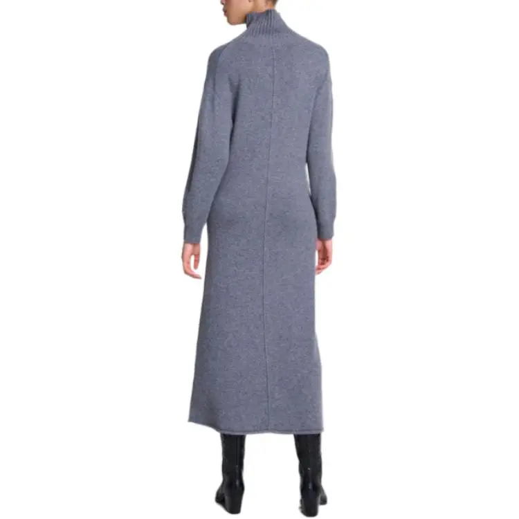 Maje Long Sleeved Dress Women's Gray-2
