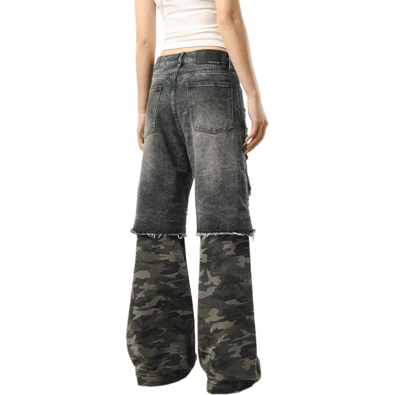 DAFK Jeans Men's Black Camouflage -1