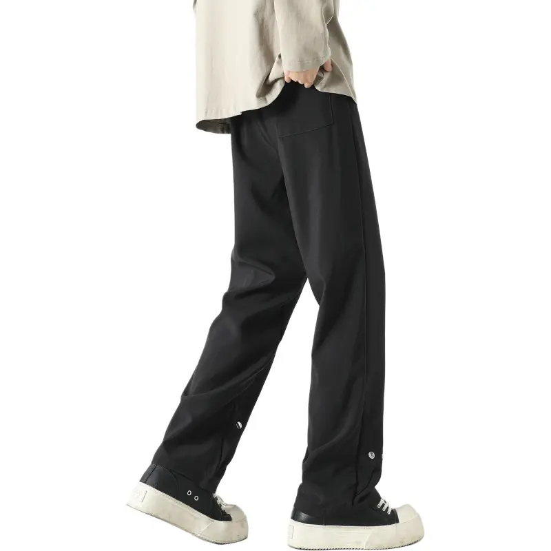 RAP PANDA Casual Pants Unisex Black-1