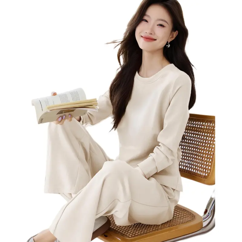 Mo Han Yi Mei Casual Suit Women's Ecru-2
